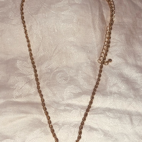 Gold Rope Chain Necklace - Picture 3 of 7